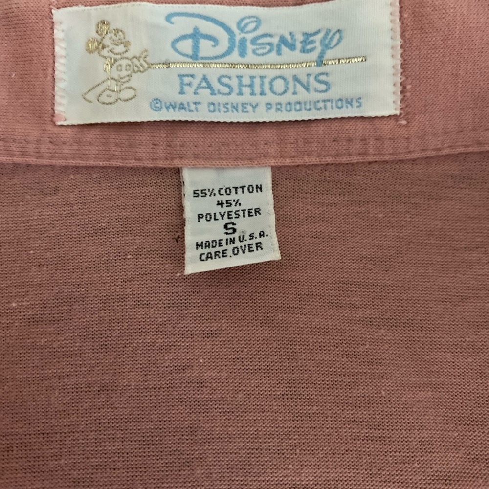 Vintage Walt Disney Men’s Golf Polo Mickey Disney Fashions Made USA Small (READ) - Picture 4 of 9